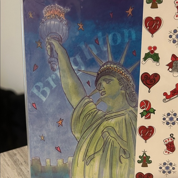 Brighton Notepad set Statue of Liberty, Heart, and Curtain NIP - Picture 2 of 5